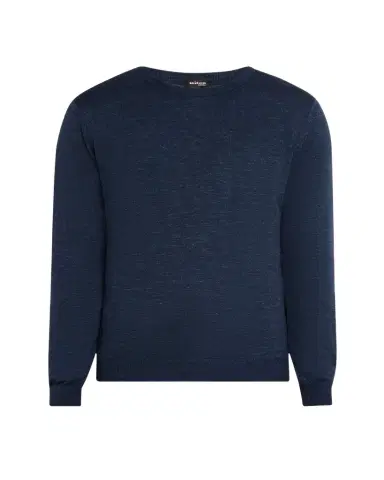 Kiton Men's Cashmere and Linen Crewneck Sweater | Thumbnail 1 Kiton Men's Cashmere and Linen Crewneck Sweater | Thumbnail 1