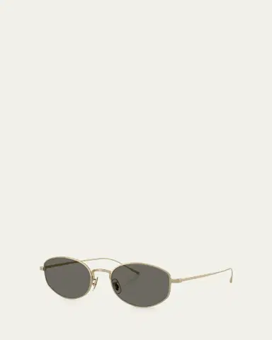 Oliver Peoples ov1347st Oval Titanium Sunglasses | Thumbnail 2 Oliver Peoples ov1347st Oval Titanium Sunglasses | Thumbnail 2