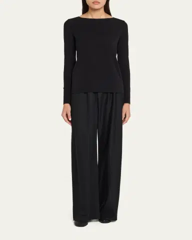 Wolford Pure Bateau-Neck Jersey Top | Thumbnail 2 Wolford Pure Bateau-Neck Jersey Top | Thumbnail 2