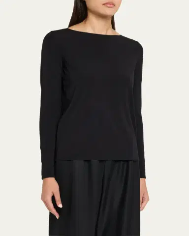 Wolford Pure Bateau-Neck Jersey Top | Thumbnail 4 Wolford Pure Bateau-Neck Jersey Top | Thumbnail 4