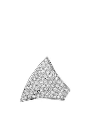 Savolinna Maxi Ergo 18K White Gold Diamond Pave Ear Cuff, Single | Thumbnail 1 Savolinna Maxi Ergo 18K White Gold Diamond Pave Ear Cuff, Single | Thumbnail 1