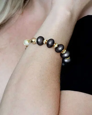 Saulé Mika Black Coral Bracelet, 8.5"L | Thumbnail 2 Saulé Mika Black Coral Bracelet, 8.5"L | Thumbnail 2