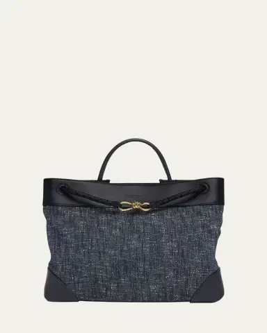 Bottega Veneta Large Andiamo Denim Boucle Crossbody Bag | Thumbnail 6 Bottega Veneta Large Andiamo Denim Boucle Crossbody Bag | Thumbnail 6
