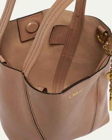 Chloé Spin Mini Tote Bag in Grained Calfskin | Thumbnail 22 Chloé Spin Mini Tote Bag in Grained Calfskin | Thumbnail 22