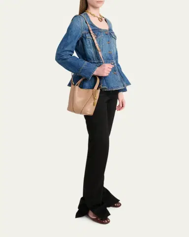 Chloé Spin Mini Tote Bag in Grained Calfskin | Thumbnail 23 Chloé Spin Mini Tote Bag in Grained Calfskin | Thumbnail 23