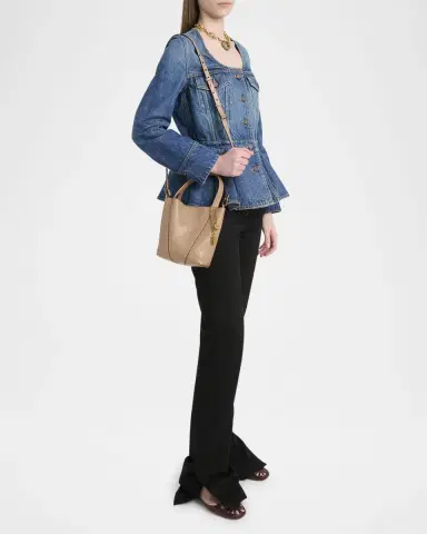 Chloé Spin Mini Tote Bag in Grained Calfskin | Thumbnail 40 Chloé Spin Mini Tote Bag in Grained Calfskin | Thumbnail 40