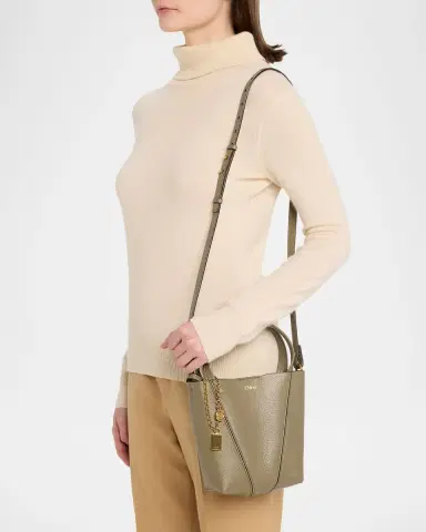 Chloé Spin Mini Tote Bag in Grained Calfskin | Thumbnail 42 Chloé Spin Mini Tote Bag in Grained Calfskin | Thumbnail 42