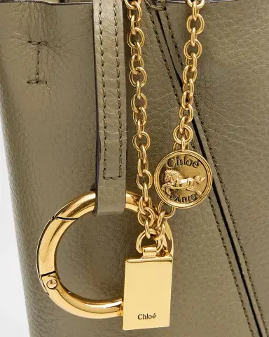 Chloé Spin Mini Tote Bag in Grained Calfskin | Thumbnail 46 Chloé Spin Mini Tote Bag in Grained Calfskin | Thumbnail 46