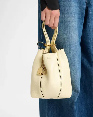 Chloé Spin Mini Tote Bag in Grained Calfskin | Thumbnail 47 Chloé Spin Mini Tote Bag in Grained Calfskin | Thumbnail 47