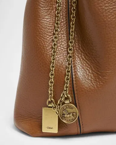 Chloé Spin Mini Tote Bag in Grained Calfskin | Thumbnail 6 Chloé Spin Mini Tote Bag in Grained Calfskin | Thumbnail 6