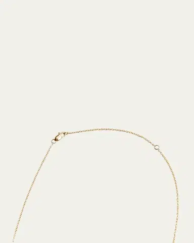 Kendall Row 14K Yellow Gold Bezel Round Diamond Station Necklace, 16-18"L | Thumbnail 4 Kendall Row 14K Yellow Gold Bezel Round Diamond Station Necklace, 16-18"L | Thumbnail 4