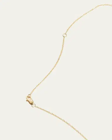 Kendall Row 14K Yellow Gold Bezel Pear Diamond Station Necklace, 16-18"L | Thumbnail 3 Kendall Row 14K Yellow Gold Bezel Pear Diamond Station Necklace, 16-18"L | Thumbnail 3