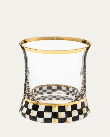MacKenzie-Childs 8 oz. Courtly Check Glass Tumbler, Set of 2 | Thumbnail 3 MacKenzie-Childs 8 oz. Courtly Check Glass Tumbler, Set of 2 | Thumbnail 3