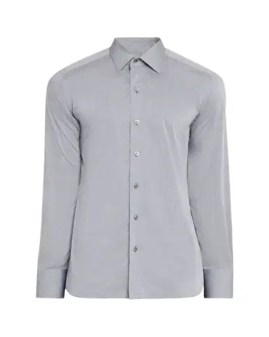Tom Ford Men's Cotton Chambray Slim-Fit Dress Shirt | Thumbnail 1 Tom Ford Men's Cotton Chambray Slim-Fit Dress Shirt | Thumbnail 1