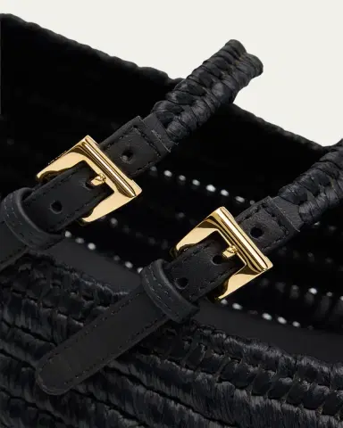 Prada Stuoia Raffia Dual Mary Jane Ballerina Flats | Thumbnail 11 Prada Stuoia Raffia Dual Mary Jane Ballerina Flats | Thumbnail 11