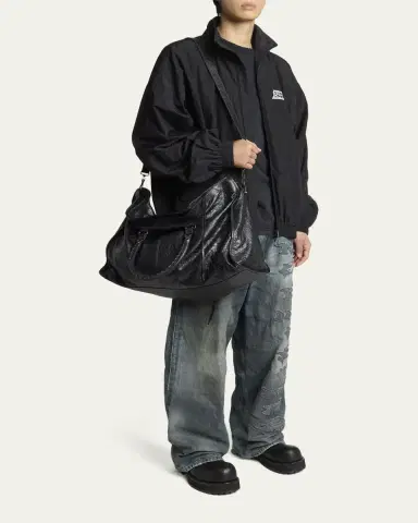 Balenciaga Men's Le City Leather Travel Duffel Bag | Thumbnail 5 Balenciaga Men's Le City Leather Travel Duffel Bag | Thumbnail 5
