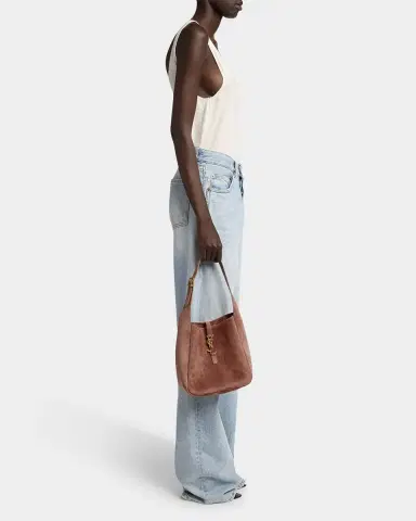 Saint Laurent Le 5 A 7 Small YSL Suede Shoulder Bag | Thumbnail 4 Saint Laurent Le 5 A 7 Small YSL Suede Shoulder Bag | Thumbnail 4