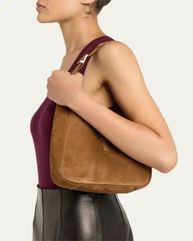 Saint Laurent Le 5 A 7 Small YSL Suede Shoulder Bag | Thumbnail 10 Saint Laurent Le 5 A 7 Small YSL Suede Shoulder Bag | Thumbnail 10