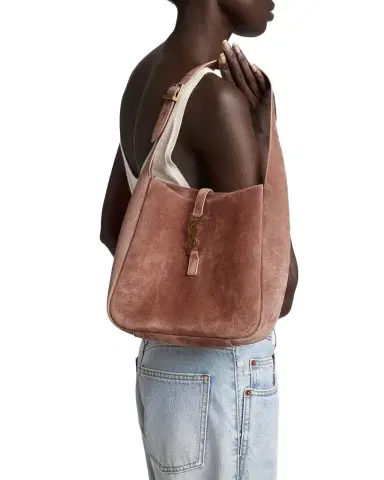 Saint Laurent Le 5 A 7 Small YSL Suede Shoulder Bag | Thumbnail 1 Saint Laurent Le 5 A 7 Small YSL Suede Shoulder Bag | Thumbnail 1