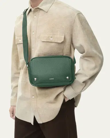 Loewe Men's XS Pebble Leather Messenger Bag | Thumbnail 3 Loewe Men's XS Pebble Leather Messenger Bag | Thumbnail 3