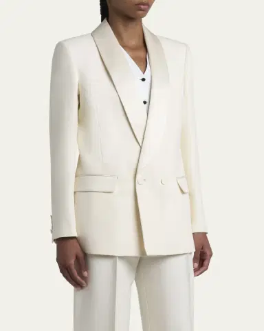 Loro Piana Doreen Double-Breasted Wool Jacket | Thumbnail 4 Loro Piana Doreen Double-Breasted Wool Jacket | Thumbnail 4