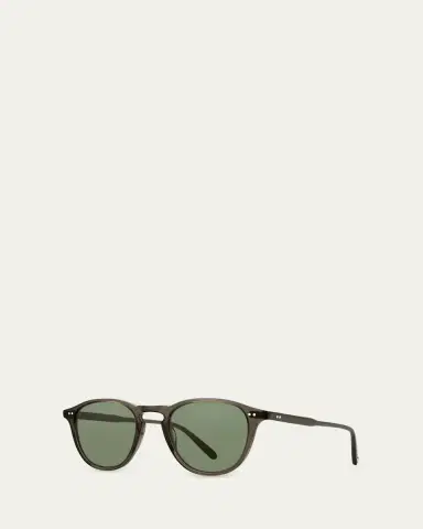 Garrett Leight Men's Hampton Sun Acetate Round Sunglasses | Thumbnail 2 Garrett Leight Men's Hampton Sun Acetate Round Sunglasses | Thumbnail 2