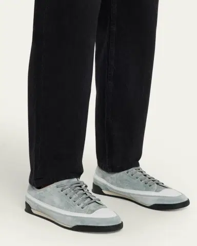 John Lobb Men's Court Suede Runner Sneakers | Thumbnail 2 John Lobb Men's Court Suede Runner Sneakers | Thumbnail 2
