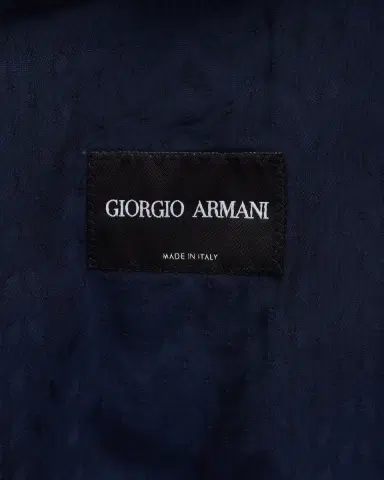 Giorgio Armani Men's Cupro Chevron Blazer | Thumbnail 5 Giorgio Armani Men's Cupro Chevron Blazer | Thumbnail 5