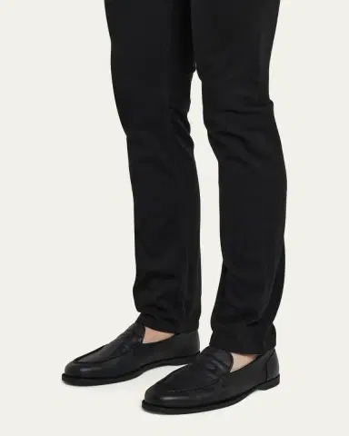 John Lobb Men's Pace Suede Penny Loafers | Thumbnail 2 John Lobb Men's Pace Suede Penny Loafers | Thumbnail 2