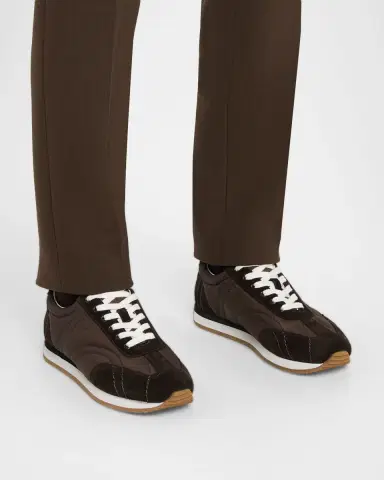 TOTEME Suede Retro Runner Sneakers | Thumbnail 6 TOTEME Suede Retro Runner Sneakers | Thumbnail 6