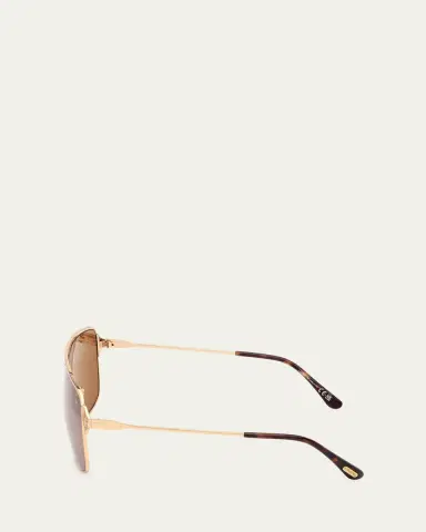 TOM FORD Zappa Metal and Acetate Aviator Sunglasses | Thumbnail 3 TOM FORD Zappa Metal and Acetate Aviator Sunglasses | Thumbnail 3