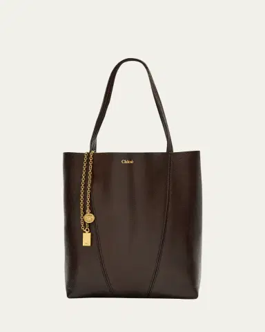 Chloé Spin Medium Tote Bag in Leather | Thumbnail 31 Chloé Spin Medium Tote Bag in Leather | Thumbnail 31