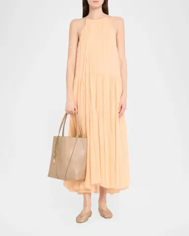 Chloé Spin Medium Tote Bag in Leather | Thumbnail 58 Chloé Spin Medium Tote Bag in Leather | Thumbnail 58