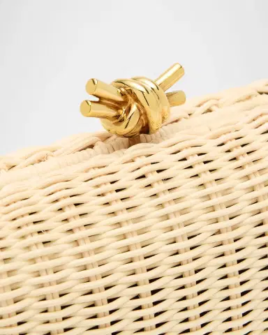 Bottega Veneta Knot Chain Rattan Crossbody Bag | Thumbnail 3 Bottega Veneta Knot Chain Rattan Crossbody Bag | Thumbnail 3