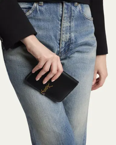 Saint Laurent YSL Passport Holder in Calfskin | Thumbnail 2 Saint Laurent YSL Passport Holder in Calfskin | Thumbnail 2