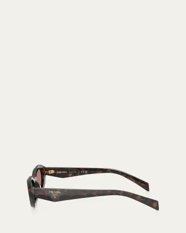 Prada PR 26ZS Beveled Acetate & Plastic Oval Sunglasses | Thumbnail 8 Prada PR 26ZS Beveled Acetate & Plastic Oval Sunglasses | Thumbnail 8