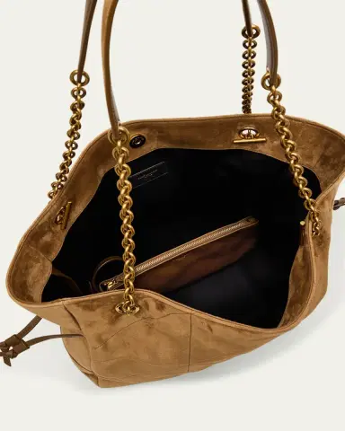 Saint Laurent Jamie 4.3 Medium Drawstring Suede Shoulder Bag | Thumbnail 4 Saint Laurent Jamie 4.3 Medium Drawstring Suede Shoulder Bag | Thumbnail 4