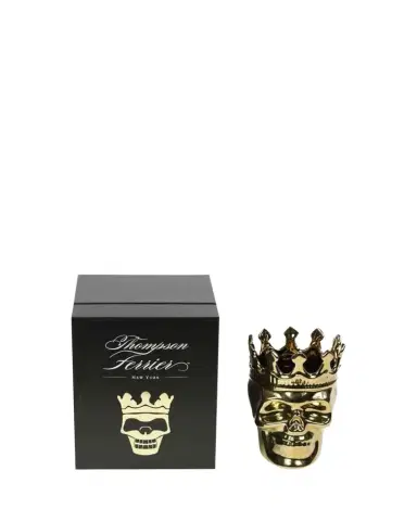 Thompson Ferrier Golden Bonaparte Skull Candle, 23.3 oz. - Wood Charmel Scent | Thumbnail 1 Thompson Ferrier Golden Bonaparte Skull Candle, 23.3 oz. - Wood Charmel Scent | Thumbnail 1
