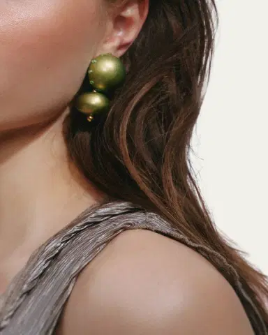 Saulé Livia Lime Twist Earrings | Thumbnail 2 Saulé Livia Lime Twist Earrings | Thumbnail 2