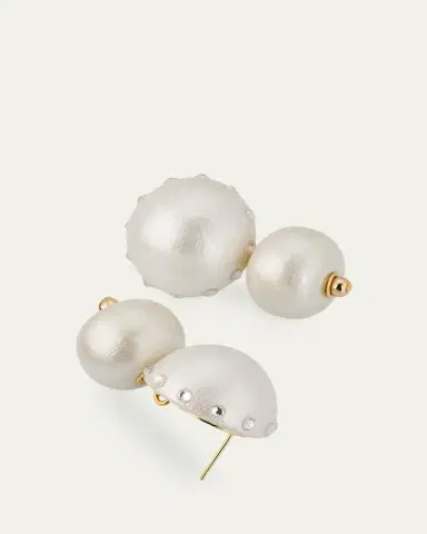Saulé Livia White Heron Earrings | Thumbnail 3 Saulé Livia White Heron Earrings | Thumbnail 3