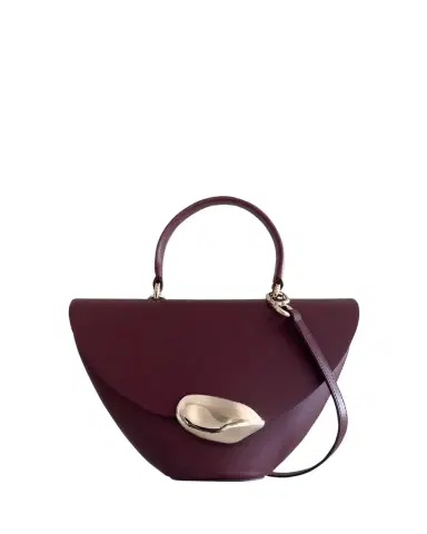 Esha Soni Orb Flap Leather Top-Handle Bag | Thumbnail 1 Esha Soni Orb Flap Leather Top-Handle Bag | Thumbnail 1