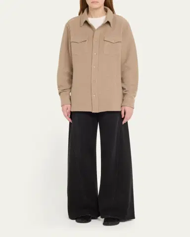 God’s True Cashmere Smoke Waffle Cashmere Shirt Jacket | Thumbnail 2 God’s True Cashmere Smoke Waffle Cashmere Shirt Jacket | Thumbnail 2