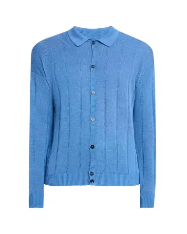 Bergdorf Goodman Men's Cashmere Tonal Stripe Cardigan | Thumbnail 1 Bergdorf Goodman Men's Cashmere Tonal Stripe Cardigan | Thumbnail 1