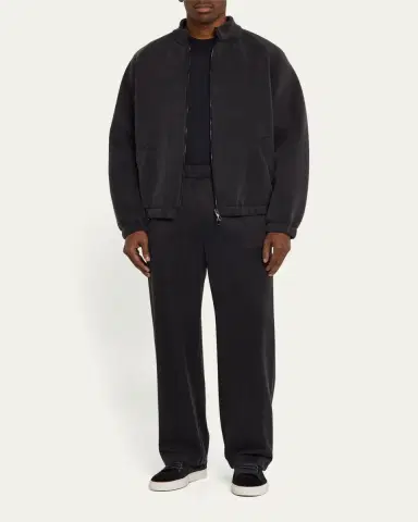 Giorgio Armani Men's Cupro-Blend Jersey Blouson Jacket | Thumbnail 2 Giorgio Armani Men's Cupro-Blend Jersey Blouson Jacket | Thumbnail 2