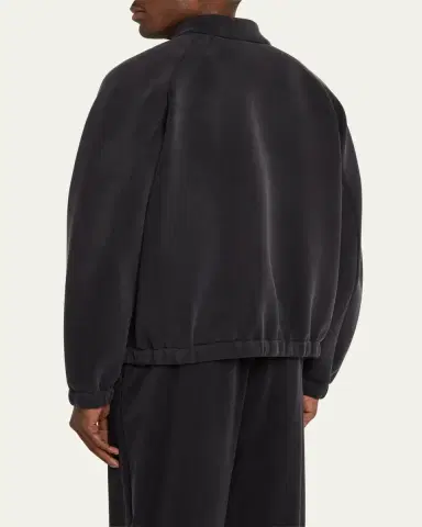 Giorgio Armani Men's Cupro-Blend Jersey Blouson Jacket | Thumbnail 3 Giorgio Armani Men's Cupro-Blend Jersey Blouson Jacket | Thumbnail 3