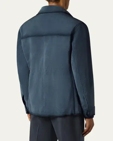 Berluti Men's Scritto-Undercollar Leather Jacket | Thumbnail 3 Berluti Men's Scritto-Undercollar Leather Jacket | Thumbnail 3