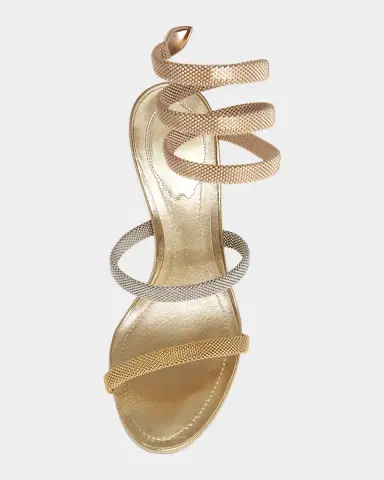 René Caovilla Cleo Gold-Filled Brass Snake-Wrap Sandals | Thumbnail 6 René Caovilla Cleo Gold-Filled Brass Snake-Wrap Sandals | Thumbnail 6