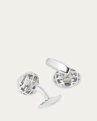 Tateossian Men's Graffiato Moonstone Cufflinks, Limited Edition | Thumbnail 4 Tateossian Men's Graffiato Moonstone Cufflinks, Limited Edition | Thumbnail 4
