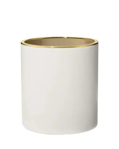 AERIN Piero Leather Wastebasket | Thumbnail 1 AERIN Piero Leather Wastebasket | Thumbnail 1