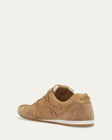 Loewe Men's Ballet Runner 2.0 Leather and Suede Low-Top Sneakers | Thumbnail 2 Loewe Men's Ballet Runner 2.0 Leather and Suede Low-Top Sneakers | Thumbnail 2